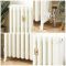 Milano Isabel - Cast Iron Radiator - 4 Column - 660mm Tall - Porcelain White