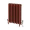 Milano Isabel - Cast Iron Radiator - 4 Column - 660mm Tall - Farrow & Ball Eating Room Red