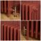 Milano Isabel - Cast Iron Radiator - 4 Column - 660mm Tall - Farrow & Ball Eating Room Red