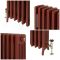 Milano Isabel - Cast Iron Radiator - 4 Column - 760mm Tall - Farrow & Ball Eating Room Red