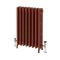 Milano Isabel - Cast Iron Radiator - 4 Column - 760mm Tall - Farrow & Ball Eating Room Red