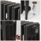 Milano Isabel - Cast Iron Radiator - 4 Column - 357mm Tall - Slate Black