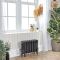 Milano Mercury - Cast Iron Radiator - 4 Column - 460mm Tall - Antique Graphite