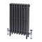 Milano Mercury - Cast Iron Radiator - 4 Column - 760mm Tall - Antique Graphite