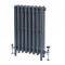 Milano Mercury - Cast Iron Radiator - 4 Column - 960mm Tall - Antique Silver