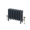 Milano Mercury - Cast Iron Radiator - 4 Column - 360mm Tall - Farrow & Ball Hague Blue