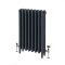 Milano Mercury - Cast Iron Radiator - 4 Column - 560mm Tall - Farrow & Ball Hague Blue