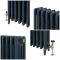 Milano Mercury - Cast Iron Radiator - 4 Column - 760mm Tall - Farrow & Ball Hague Blue