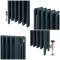 Milano Mercury - Cast Iron Radiator - 4 Column - 960mm Tall - Farrow & Ball Hague Blue
