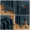 Milano Mercury - Cast Iron Radiator - 4 Column - 960mm Tall - Farrow & Ball Hague Blue