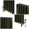 Milano Mercury - Cast Iron Radiator - 4 Column - 560mm Tall - Farrow & Ball Duck Green