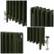 Milano Mercury - Cast Iron Radiator - 4 Column - 760mm Tall - Farrow & Ball Duck Green