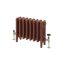 Milano Mercury - Cast Iron Radiator - 4 Column - 360mm Tall - Farrow & Ball Eating Room Red