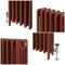 Milano Mercury - Cast Iron Radiator - 4 Column - 560mm Tall - Farrow & Ball Eating Room Red