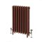 Milano Mercury - Cast Iron Radiator - 4 Column - 560mm Tall - Farrow & Ball Eating Room Red