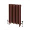 Milano Mercury - Cast Iron Radiator - 4 Column - 760mm Tall - Farrow & Ball Eating Room Red