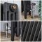 Milano Mercury - Cast Iron Radiator - 4 Column - 360mm Tall - Slate Black