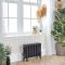 Milano Mercury - Cast Iron Radiator - 4 Column - 560mm Tall - Slate Black
