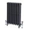 Milano Mercury - Cast Iron Radiator - 4 Column - 760mm Tall - Slate Black