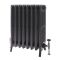 Milano Isabel - Cast Iron Radiator - 6 Column - 660mm Tall - Antique Silver