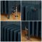Milano Isabel - Cast Iron Radiator - 6 Column - 660mm Tall - Farrow & Ball Hague Blue