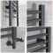 Milano Kent - Dual Fuel Straight Anthracite Heated Towel Rail - Choice of Size