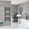 Milano Kent - Dual Fuel Straight Anthracite Heated Towel Rail - Choice of Size
