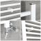Milano Kent Dual Fuel - Straight White Heated Towel Rail - Choice of Size