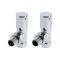 Milano Kent Dual Fuel - Straight White Heated Towel Rail - Choice of Size