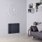 Milano Aruba - Side Connection Horizontal Designer Radiator - Double Panel - Anthracite
