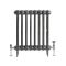 Milano Alice - Cast Iron Radiator - 3 Column - Dark Pewter