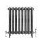 Milano Beatrix - Ornate Cast Iron Radiator - 2 Column - Dark Pewter