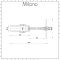 Milano - Flow Diverter (15mm inlet) - Chrome