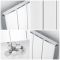 Milano Skye - White Horizontal Aluminium Designer Radiator (Single Panel) - 600mm Tall - Choice Of Width