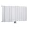 Milano Skye - White Horizontal Aluminium Designer Radiator (Single Panel) - 600mm Tall - Choice Of Width