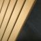 Milano Alpha - Flat Panel Vertical Designer Radiator - Single Panel - 1600mm x 450mm - Brushed Brass