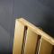 Milano Alpha - Flat Panel Vertical Designer Radiator - Single Panel - 1600mm x 450mm - Brushed Brass