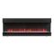 ECOSO Luxe -  Modern Black Electric Media Wall Fire - Choice of Size and Fuel Bed