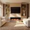 ECOSO Luxe -  Modern Black Electric Media Wall Fire - Choice of Size and Fuel Bed