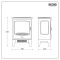 ECOSO Glow - Traditional Electric Stove - Choice of Finish