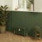 Milano Isabel - Cast Iron Radiator - 4 Column - 357mm Tall - Farrow & Ball Duck Green