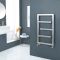 Milano Eclipse - Designer Satin Stainless Steel Heated Towel Rail - 880mm x 500mm