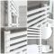 Milano Arno - White Bar on Bar Heated Towel Rail - Choice of Size