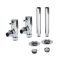 Milano - Minimalist Angled Radiator Valve and Pipe Sleeve Set - Choice of Finish