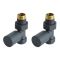 Milano - Straight Radiator Valves - Choice of Finish