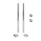 Milano - Modern Angled Radiator Valve and Pipe Set - Chrome