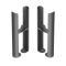 Milano Windsor - Traditional 2 Column Radiator Feet - Choice of Metallic Colours