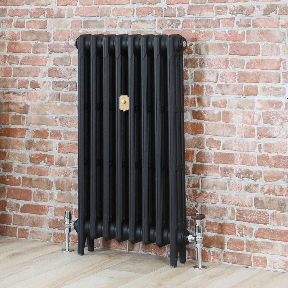 Milano Mercury - Cast Iron Radiator - 3 Column - 660mm Tall - Slate Black