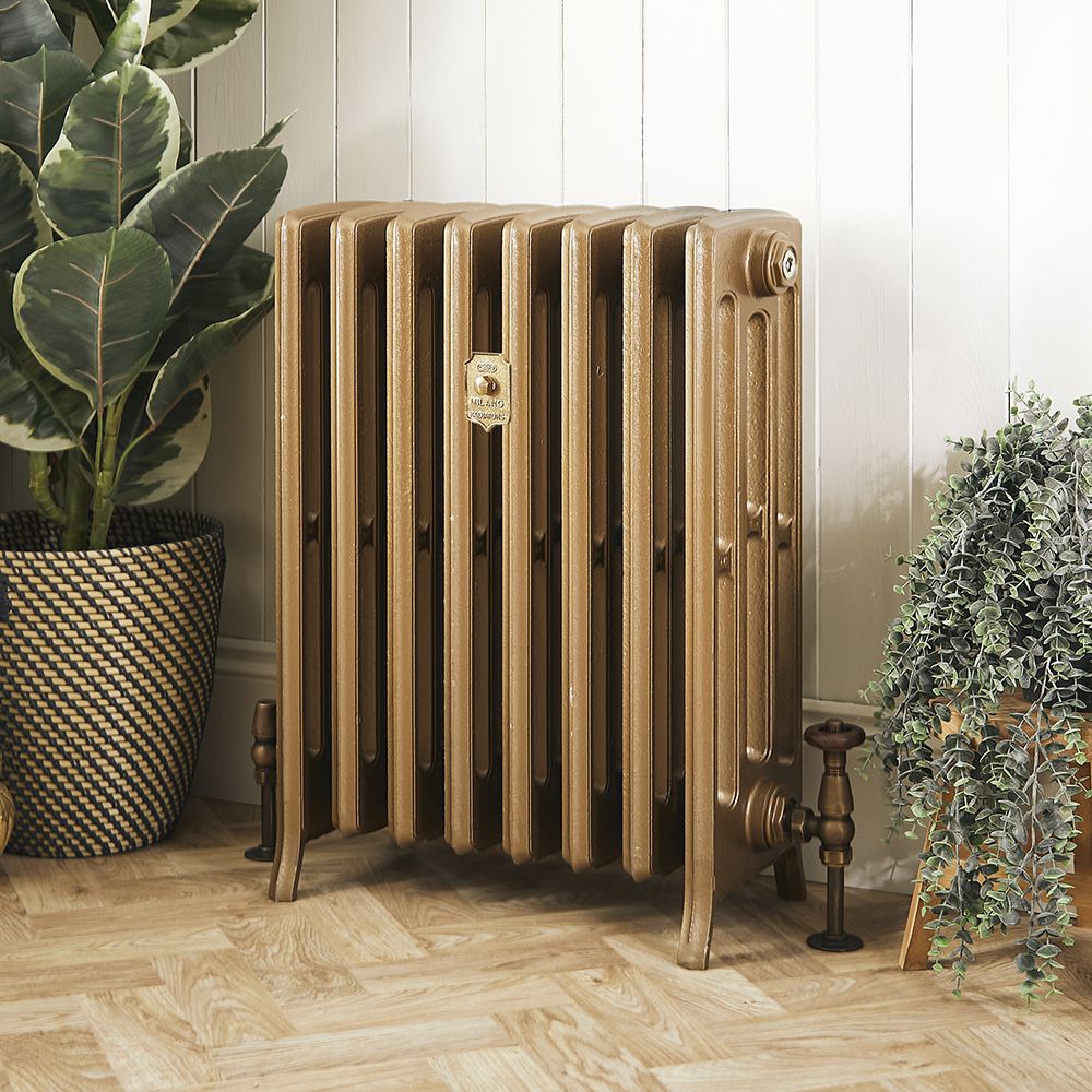 Milano Isabel - Cast Iron Radiator - 4 Column - 660mm Tall - Burnt Gold