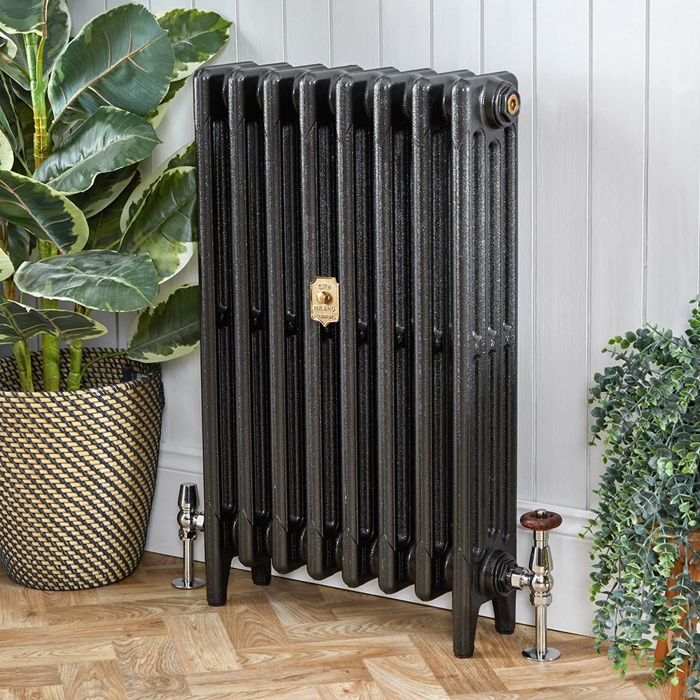 Milano Mercury - Cast Iron Radiator - 4 Column - 960mm Tall - Antique Graphite